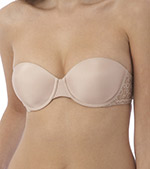 OnGossamer Sheer Link Mesh Strapless Bra
